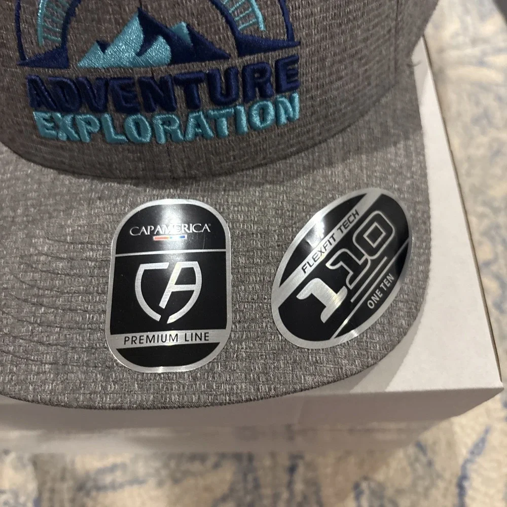 3 Piece Bundle , Cap America Cap, Flex-fit,  Outdoor Adventure Logos
